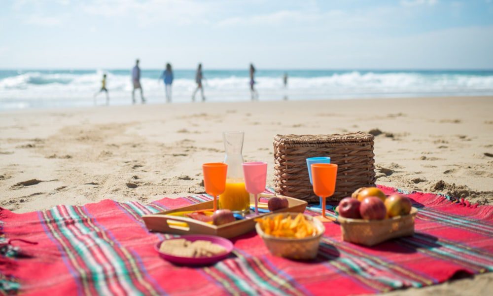 Beach Picnic at caves beach