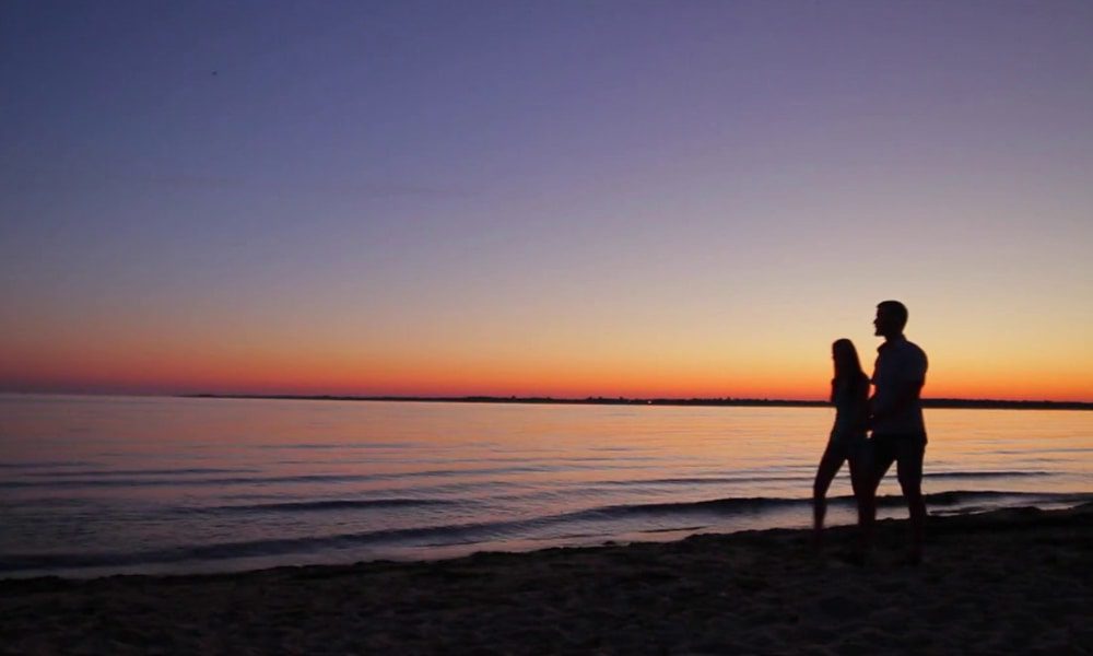 Evening Walk at Sunset