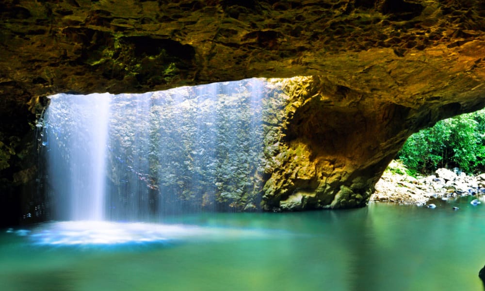 Natural Bridge waterfall