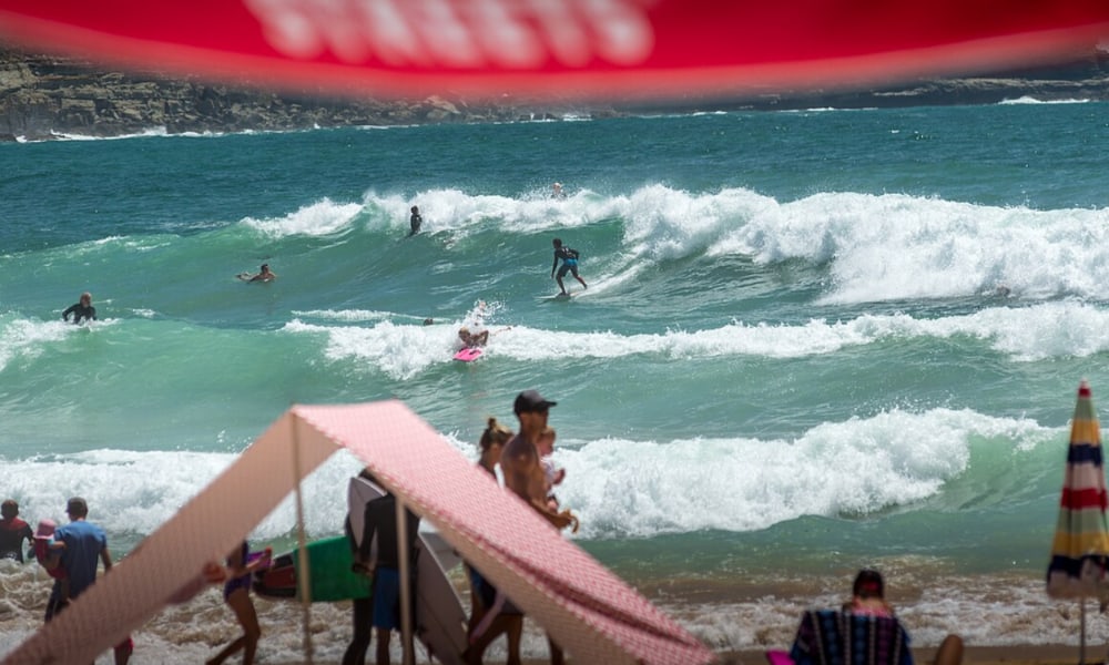 swim at Avoca Beach australia