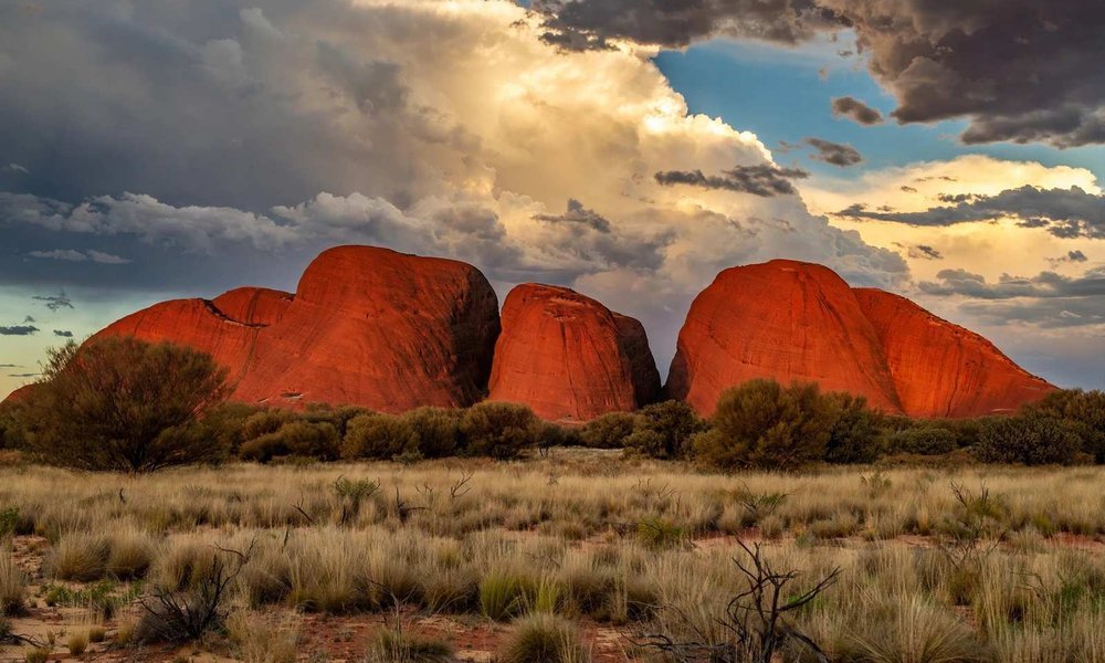 Kata Tjuta domes at sunset